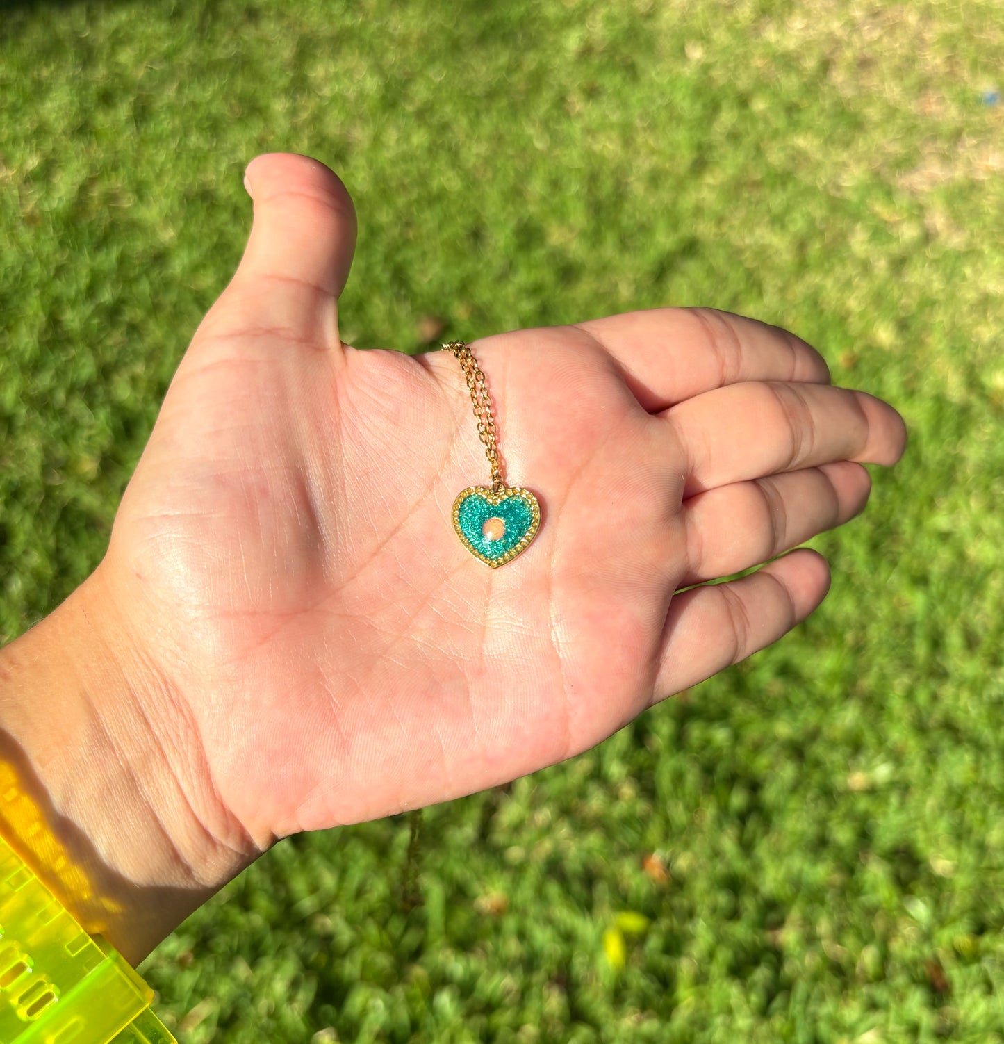 Mood Color Changing Heart Necklace