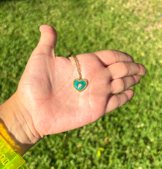 Mood Color Changing Heart Necklace