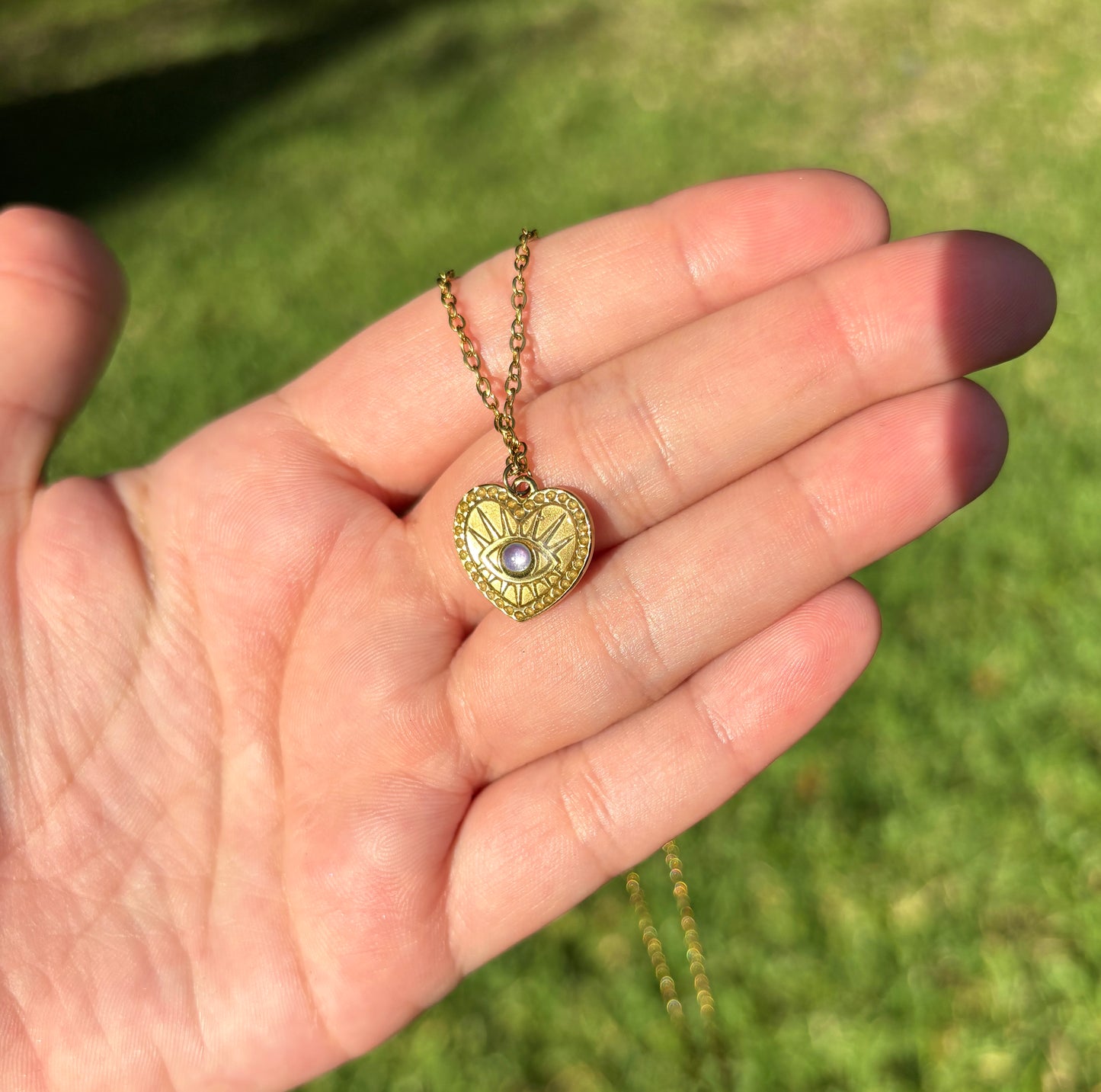 Mood Color Changing Heart Necklace