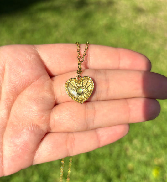 Mood Color Changing Heart Necklace