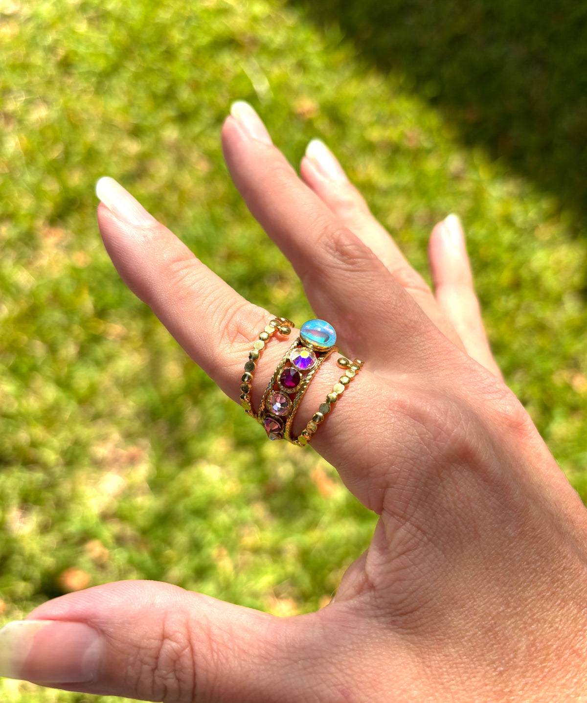 Mood Sea Glass ™ Swarovski Ring