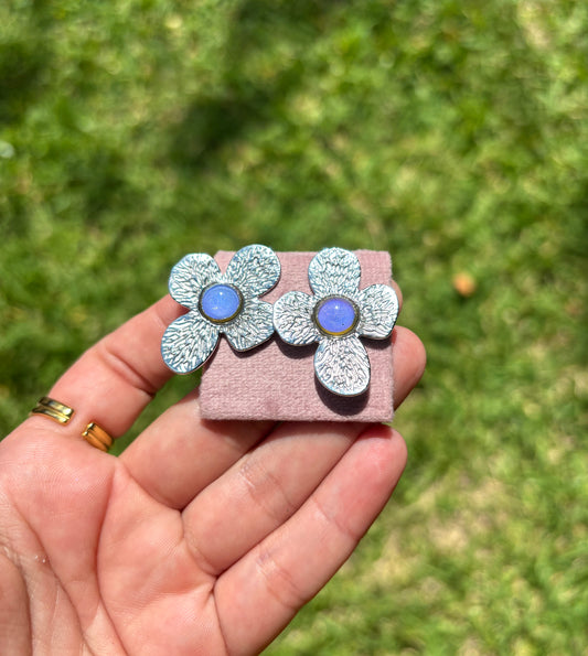 Mood Color Changing Flower Earrings