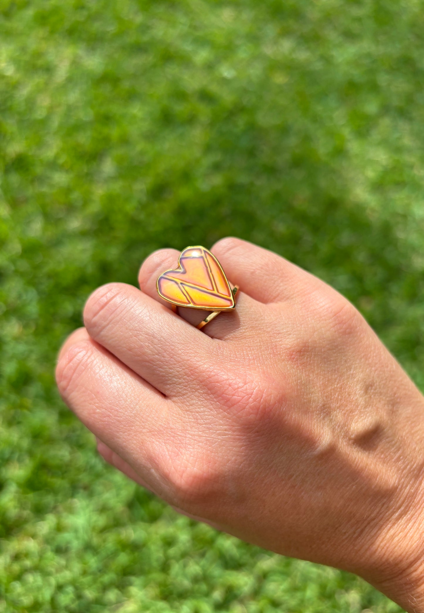 Heart Mood Color Changing Ring