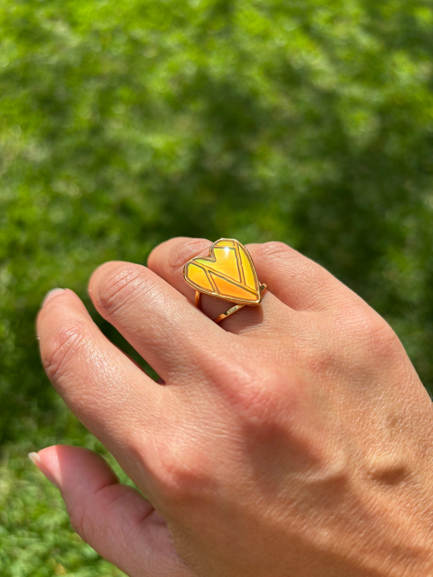 Heart Mood Color Changing Ring