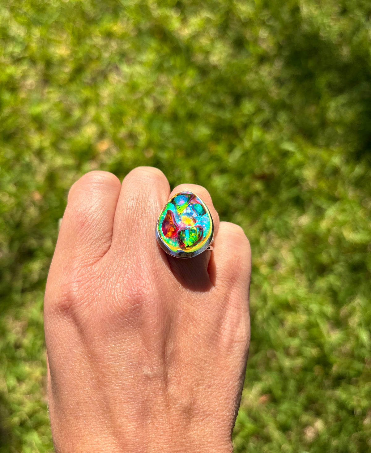 Mood Sea Glass™ Mosaic Ring