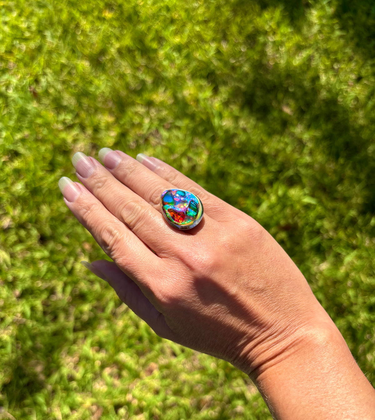 Mood Sea Glass™ Mosaic Ring