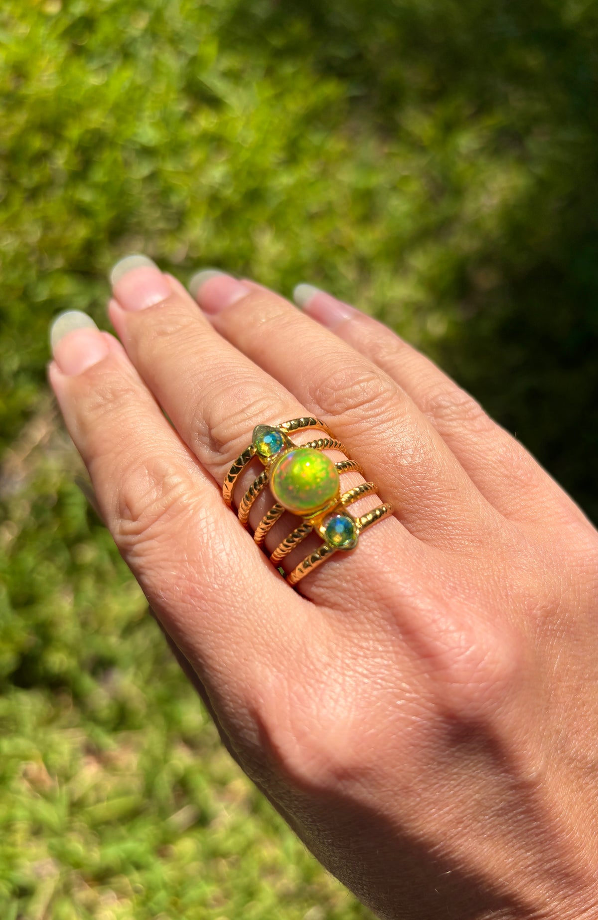 Color Changing Swarovski Ring