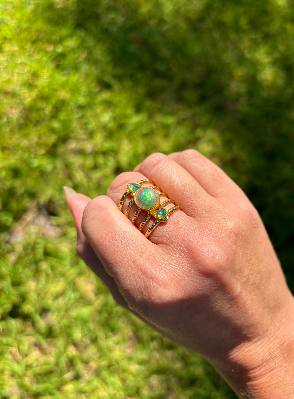 Color Changing Swarovski Ring