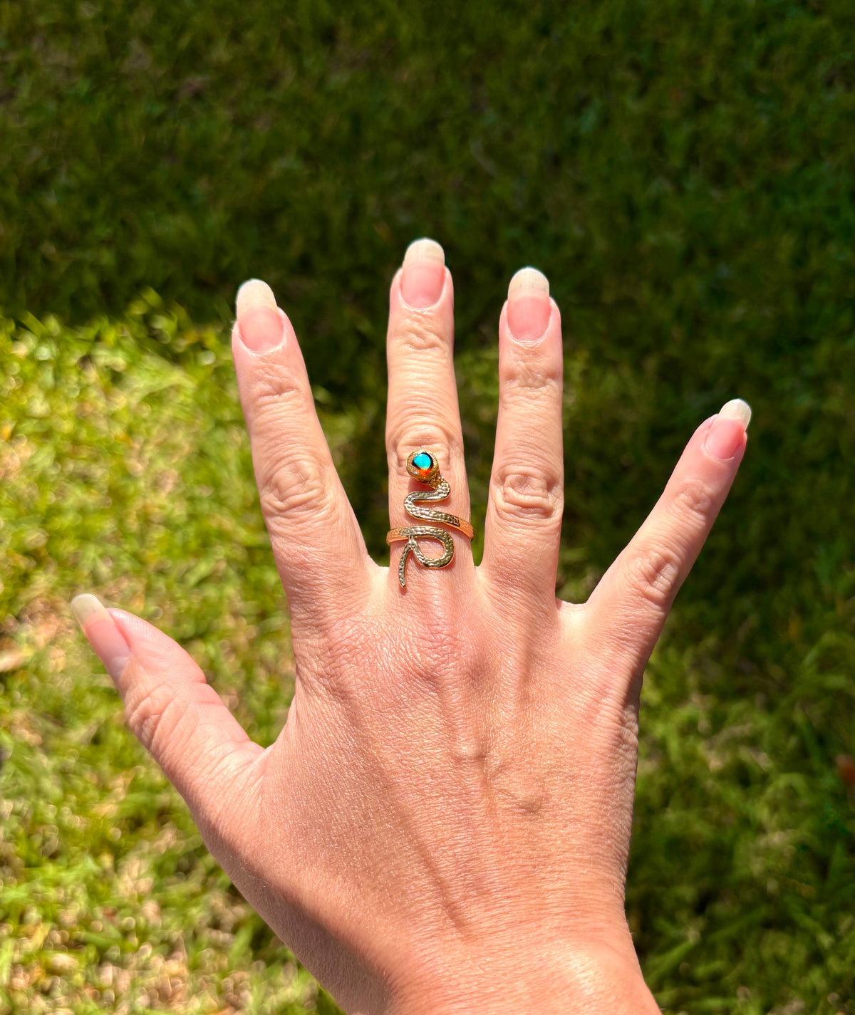 Mood Sea Glass™ Snake Ring