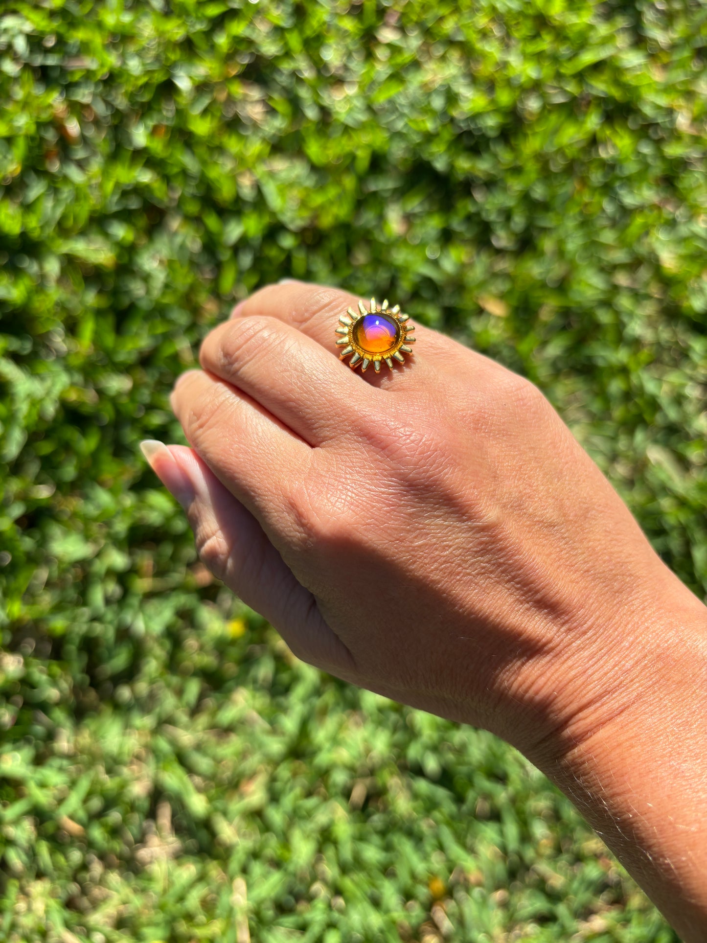 Mood Sea Glass™ Sun Ring