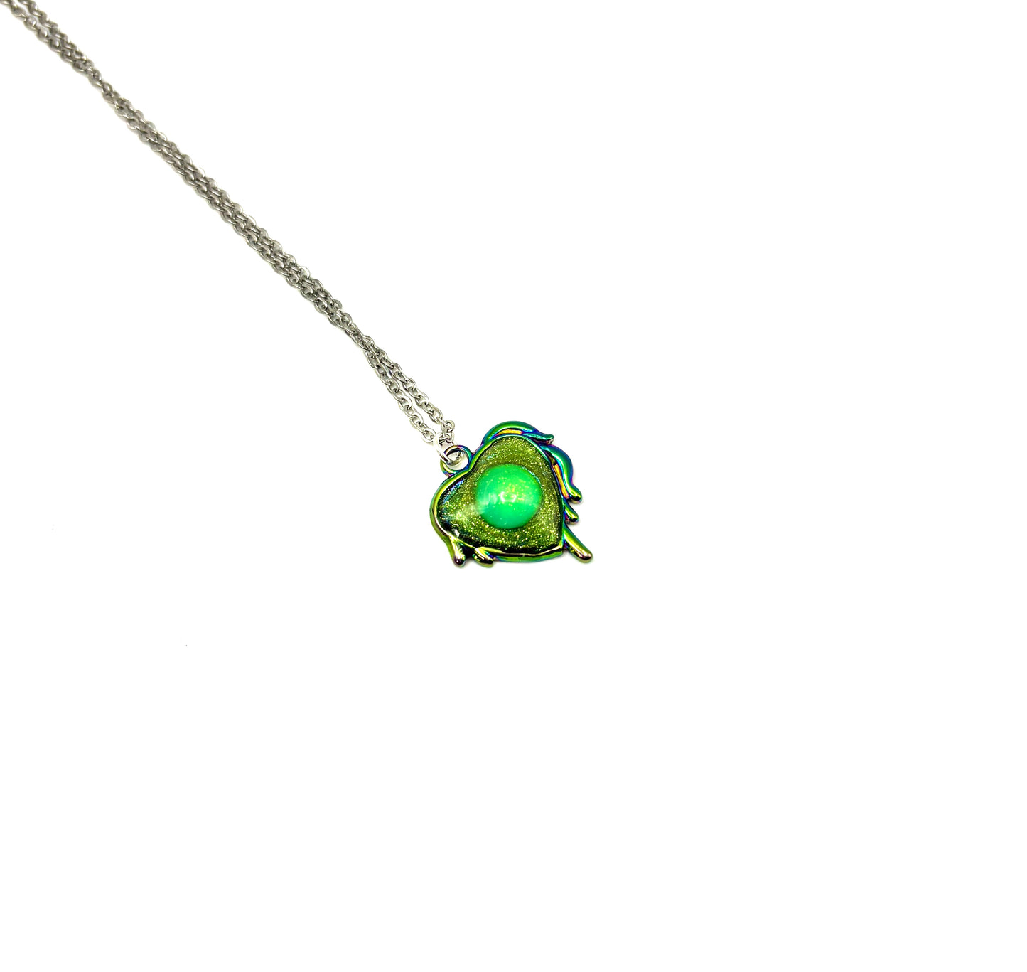 Mood Color Changing Glow Heart Necklace