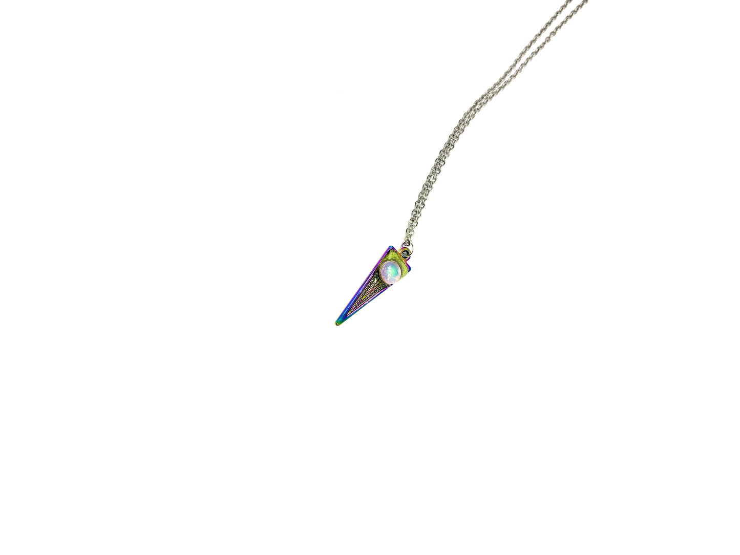 Mood Color Changing Rainbow Spike Pendant