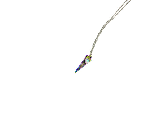 Mood Color Changing Rainbow Spike Pendant