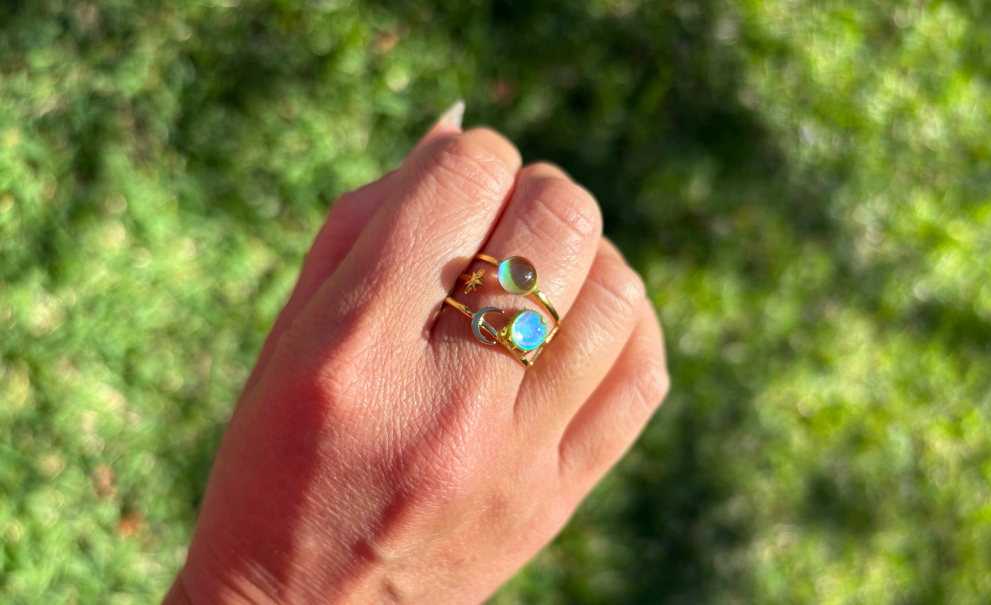 Mood Color Changing Sun and Moon Ring