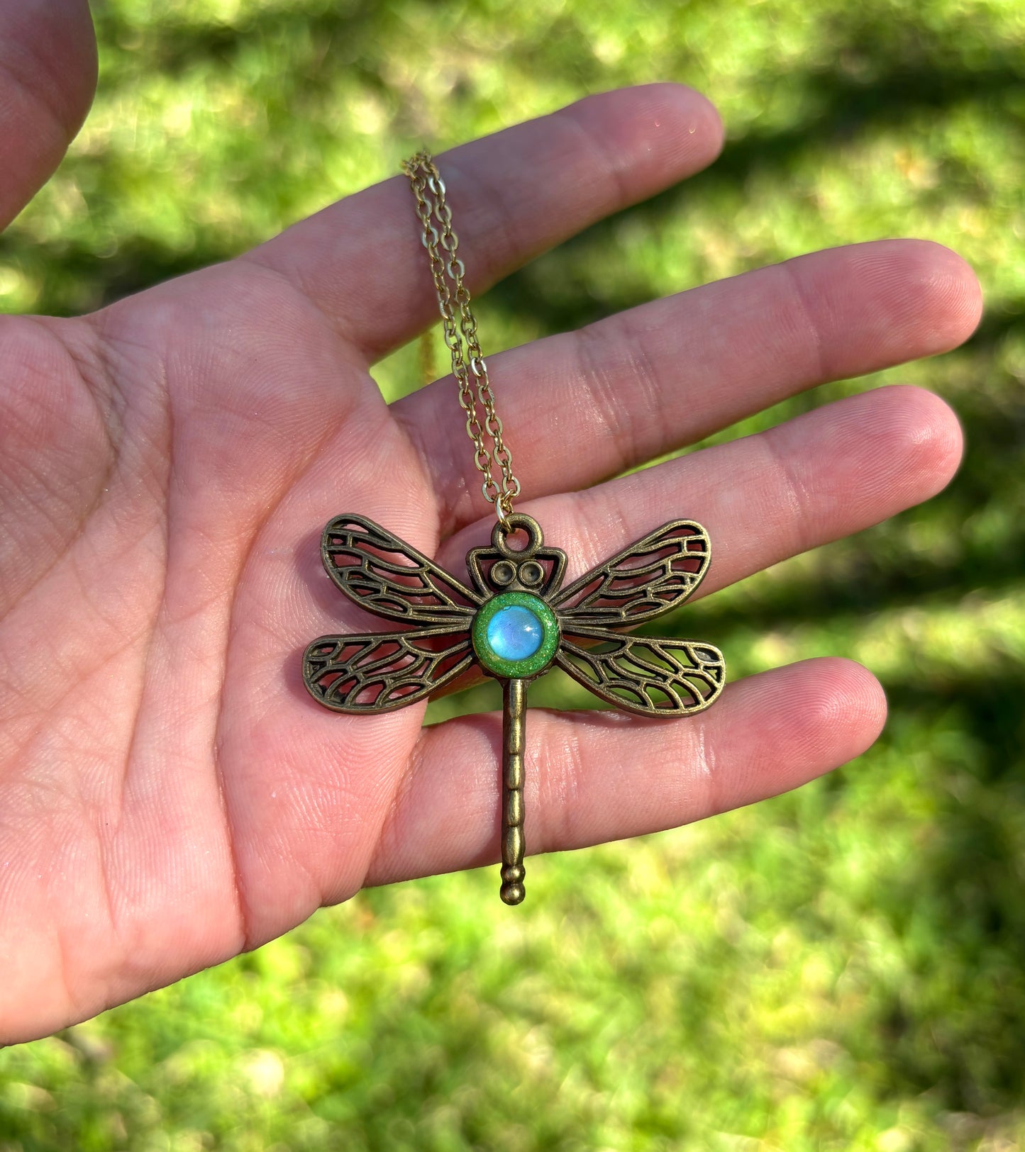 Mood Color Changing Dragonfly Pendant
