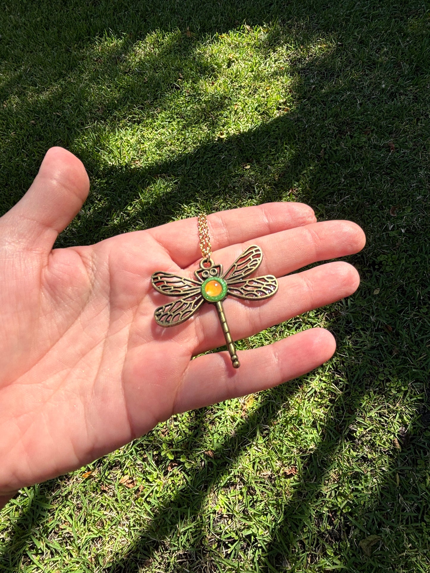 Mood Color Changing Dragonfly Pendant