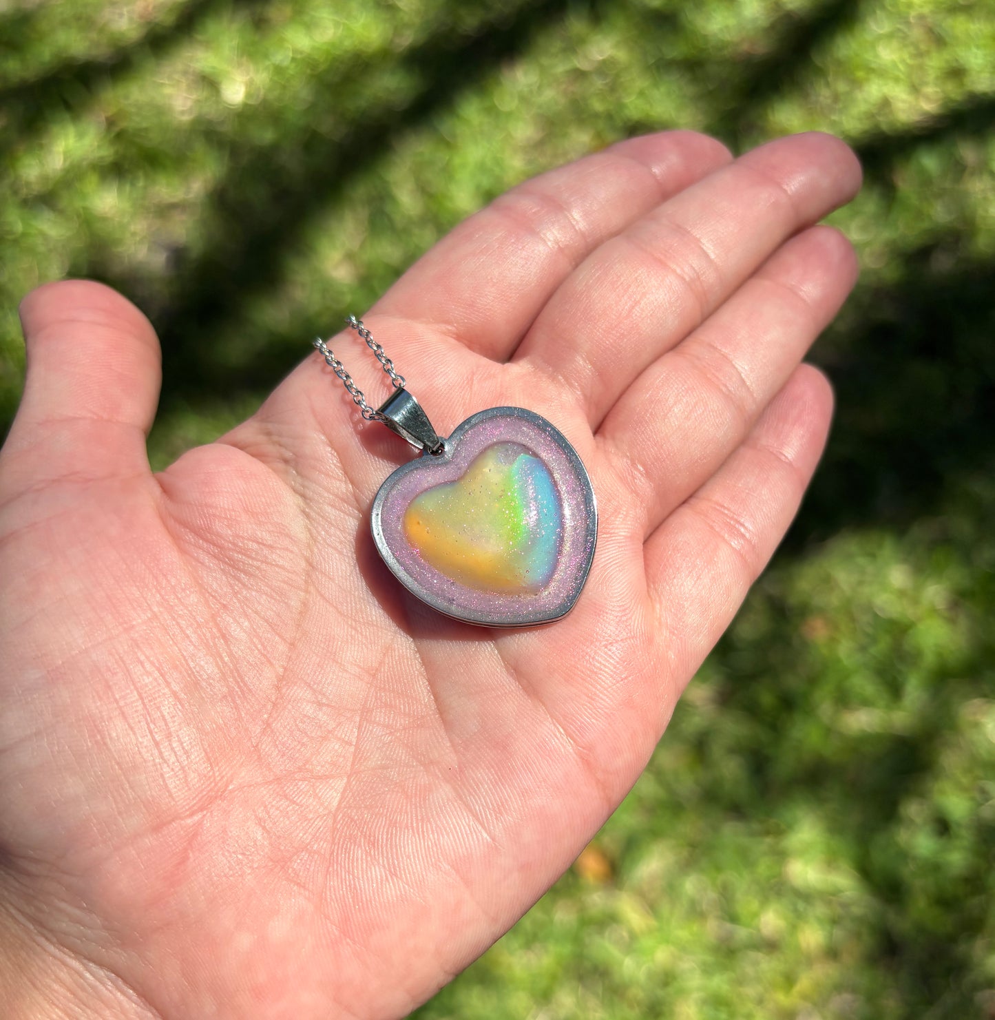 Color Changing Heart Pendant