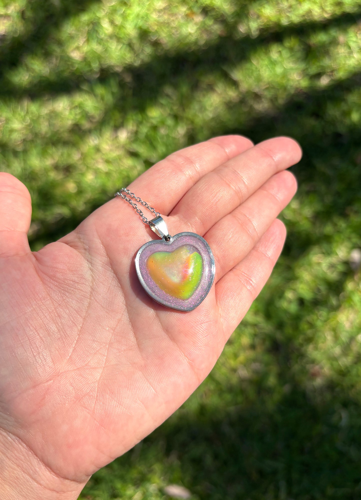 Color Changing Heart Pendant