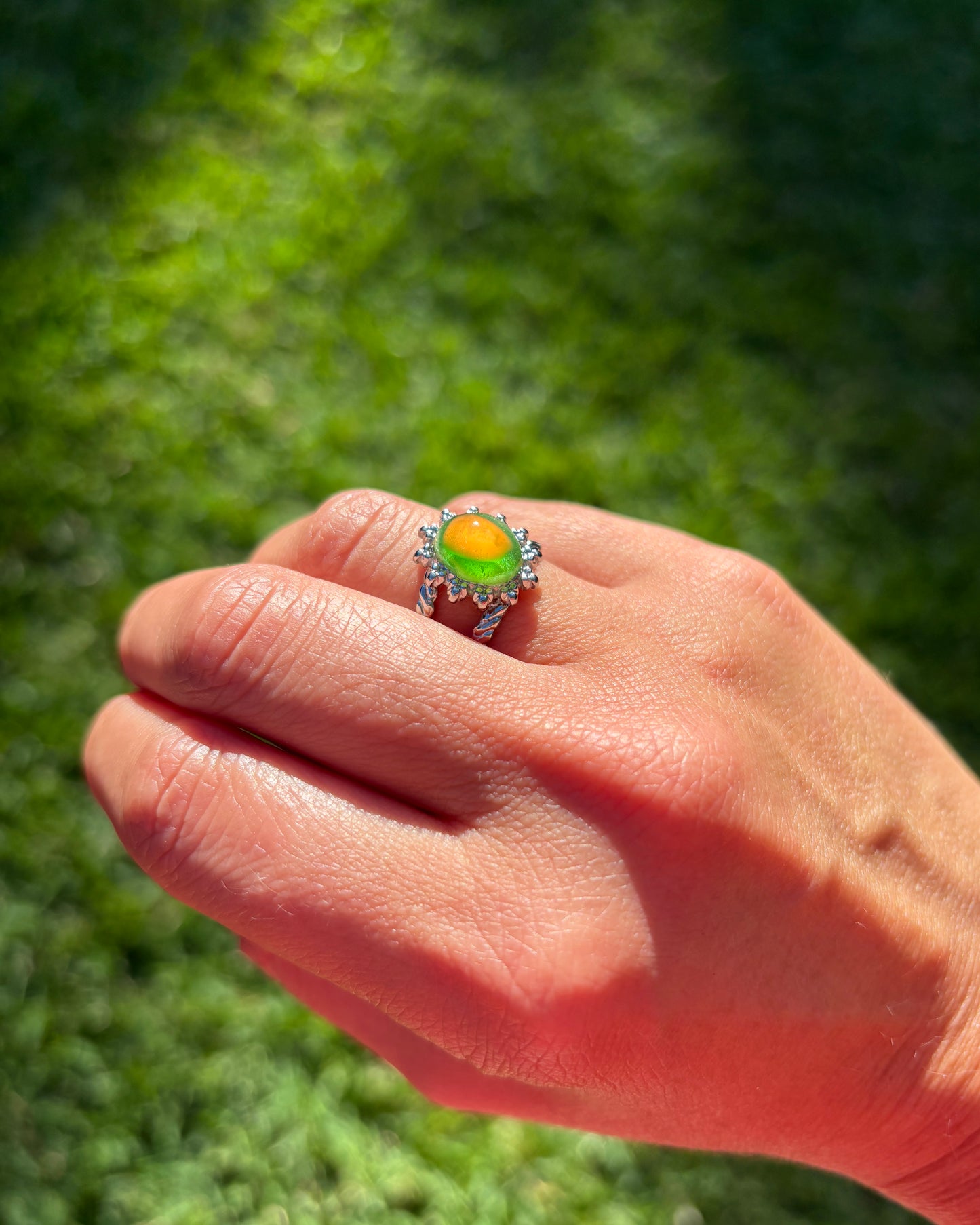 Mood Sea Glass™ Sun Ring