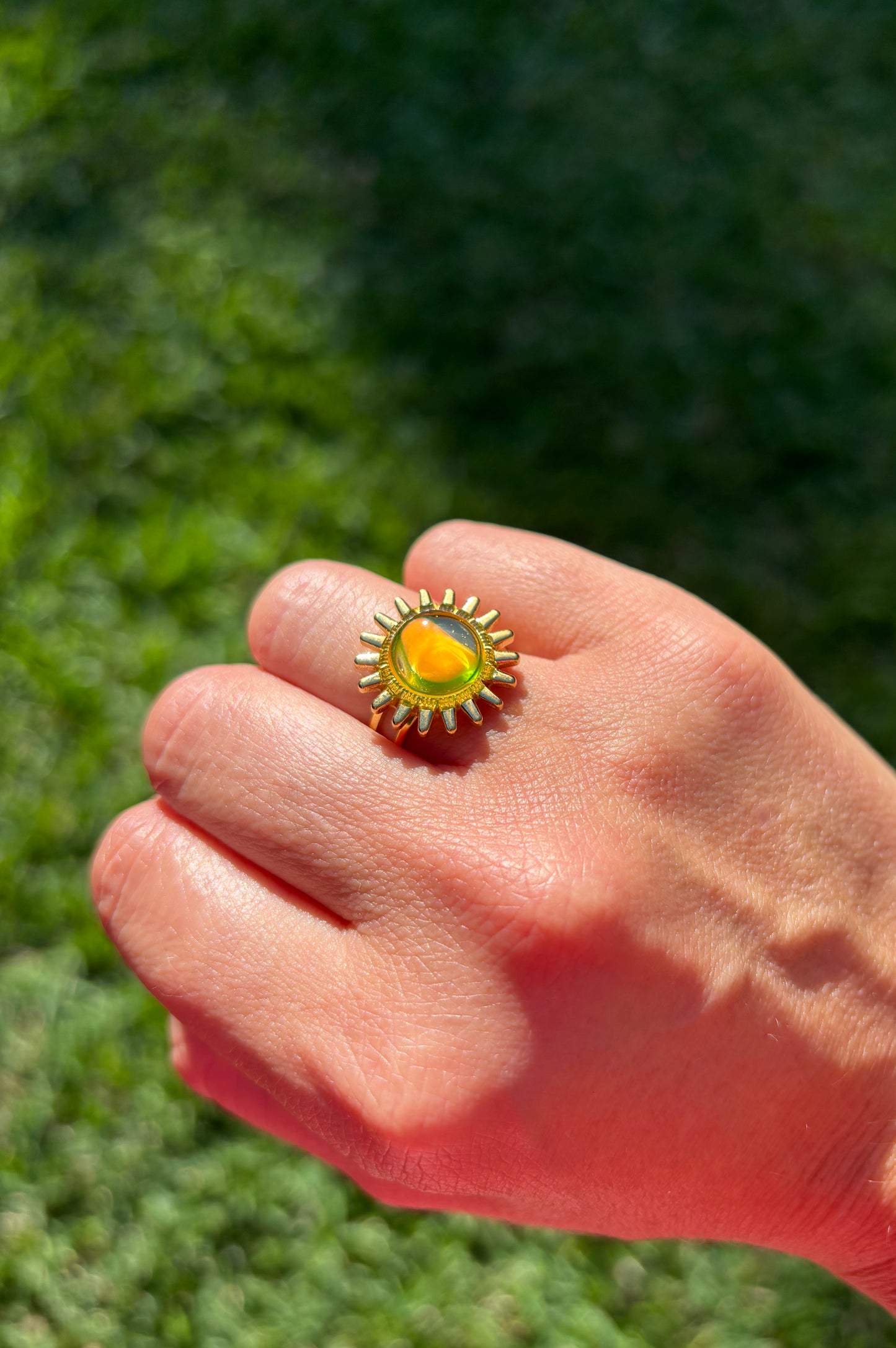 Mood Sea Glass™ Sun Ring