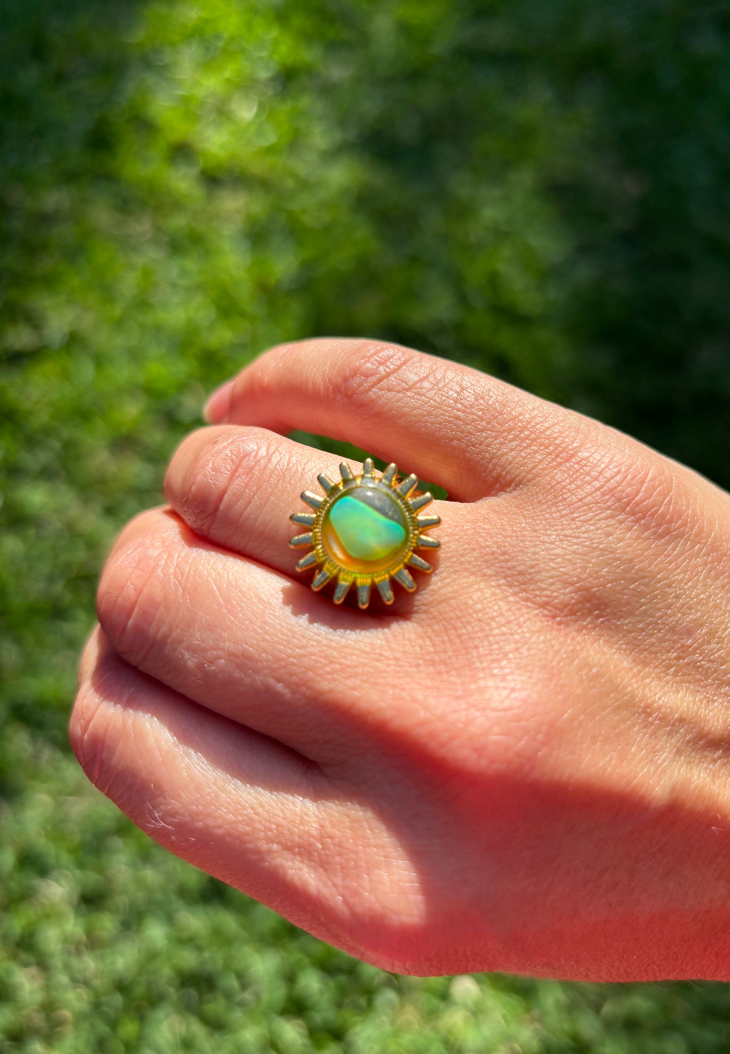 Mood Sea Glass™ Sun Ring