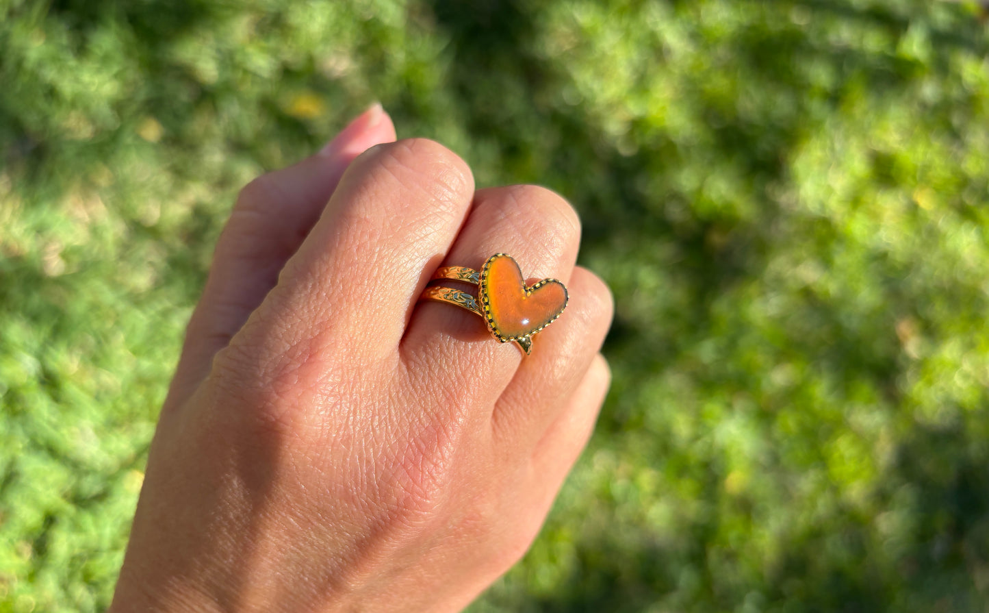 Color Changing Heart Mood Ring