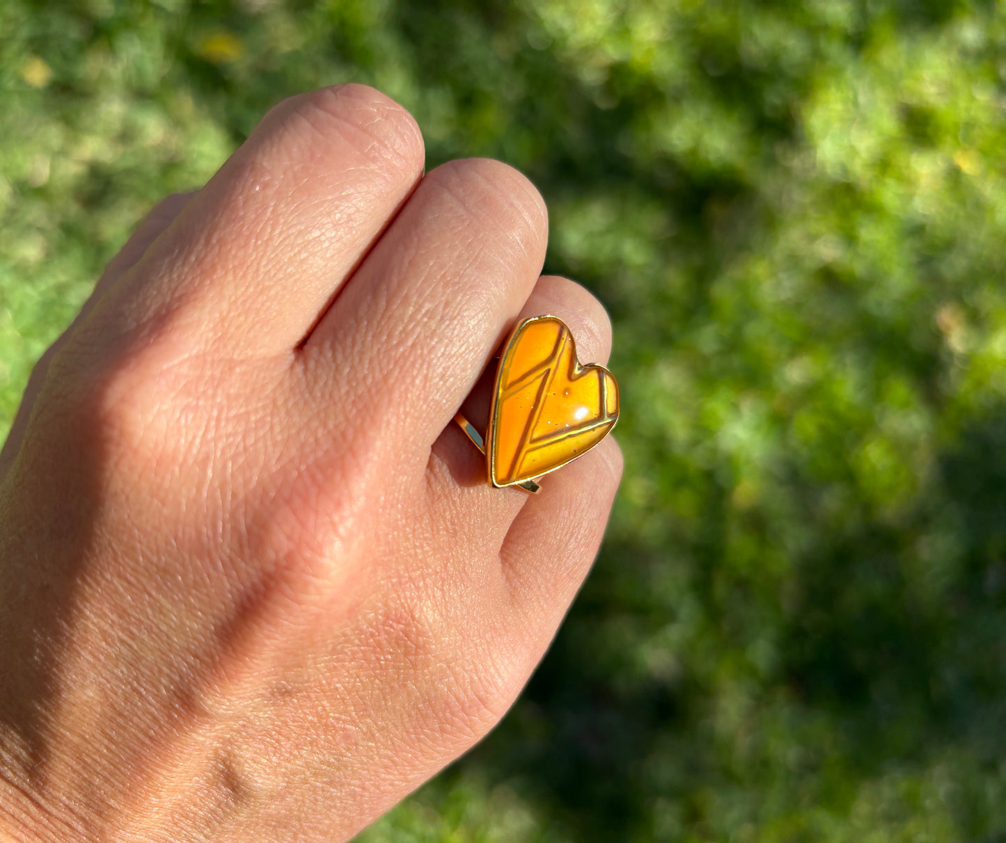 Heart Mood Color Changing Ring