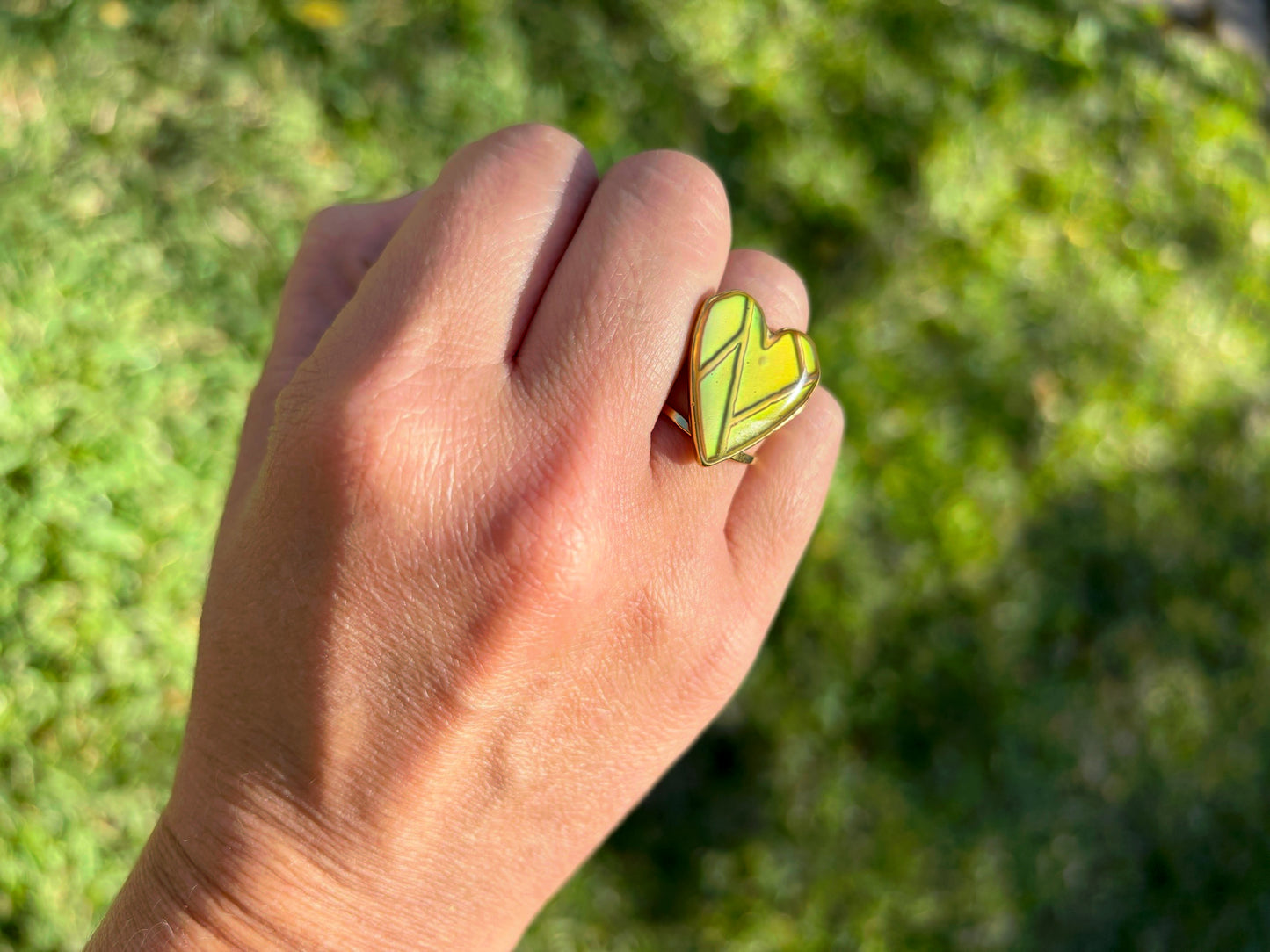 Heart Mood Color Changing Ring