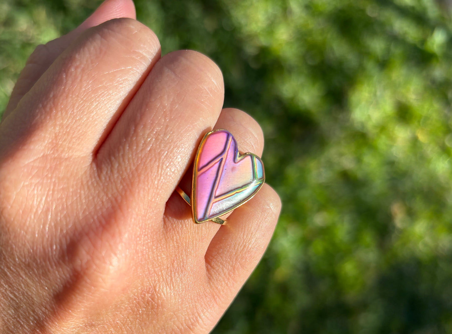 Heart Mood Color Changing Ring