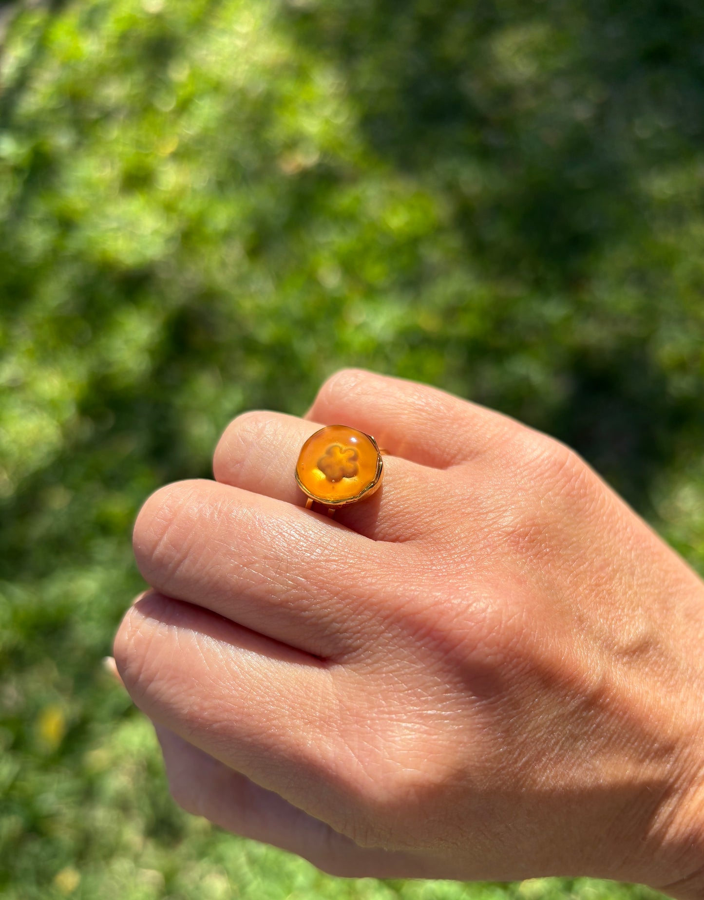 Flower Mood Color Changing Ring