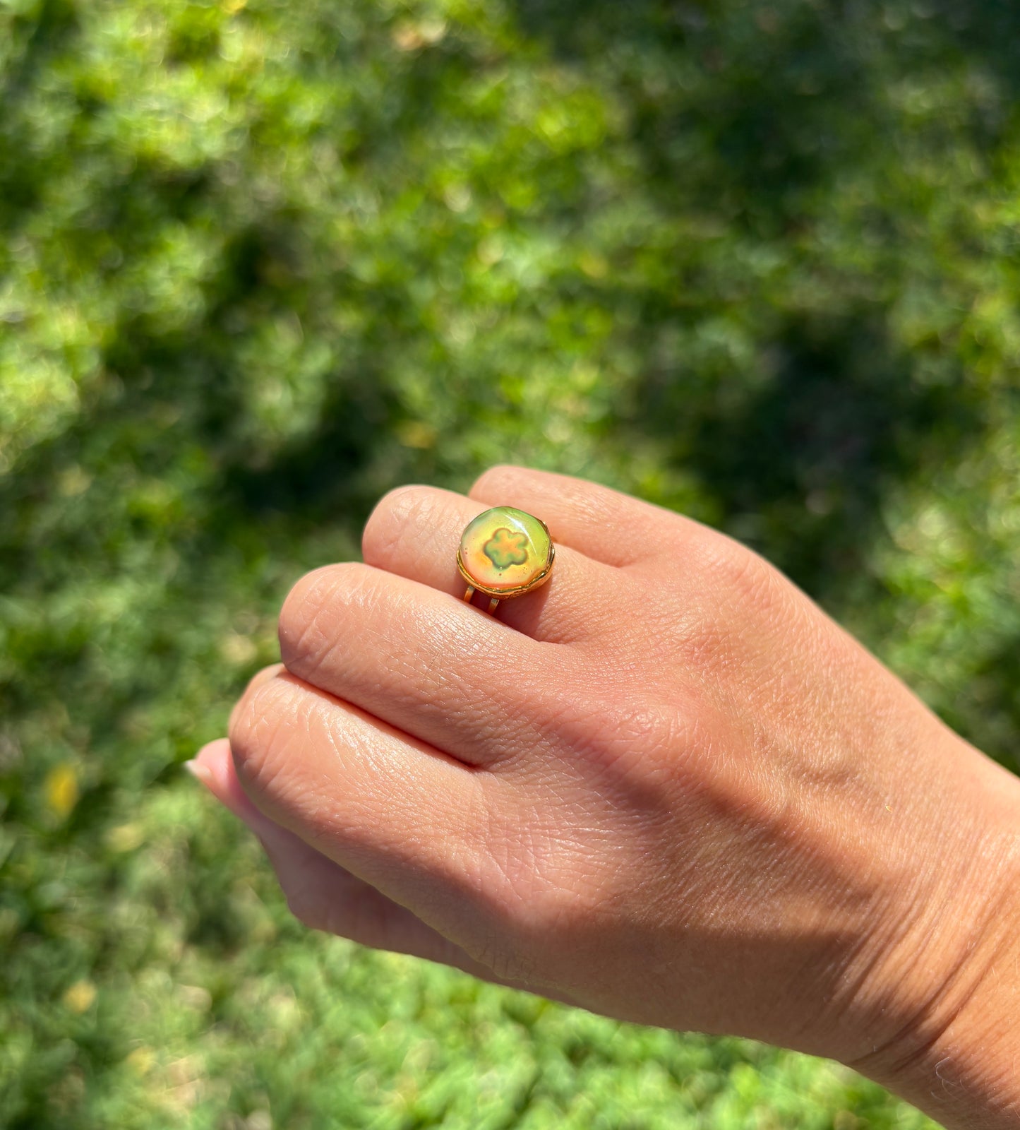 Flower Mood Color Changing Ring