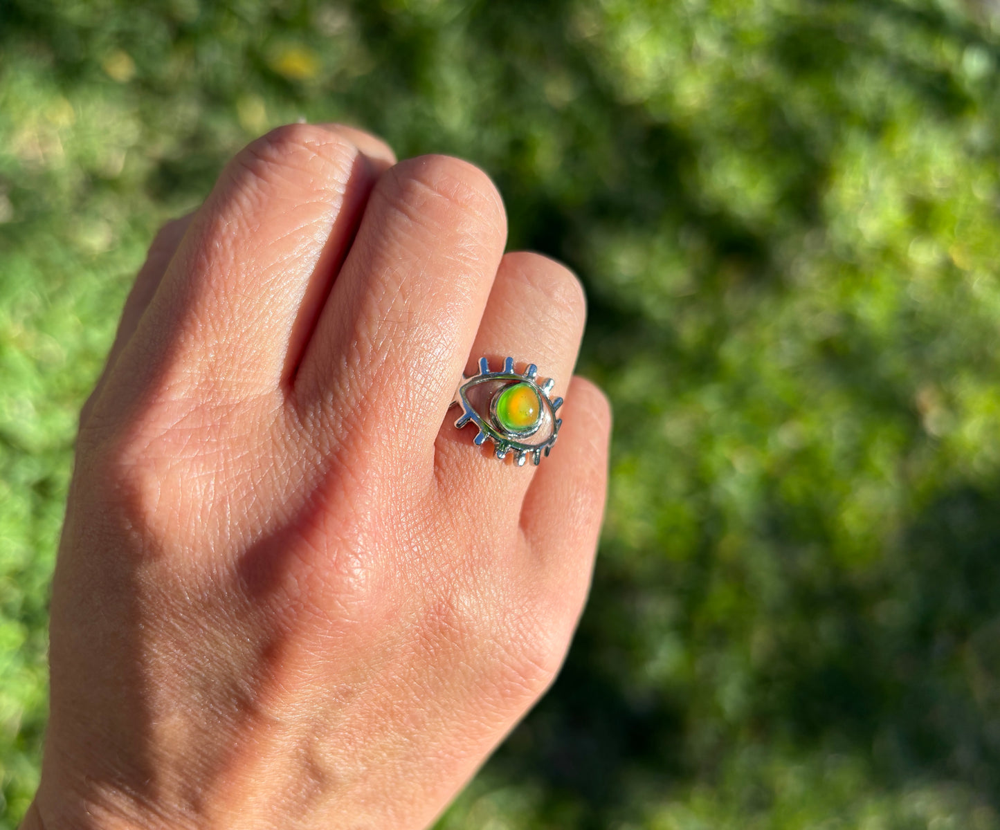 Mood Sea Glass™ Eye Ring
