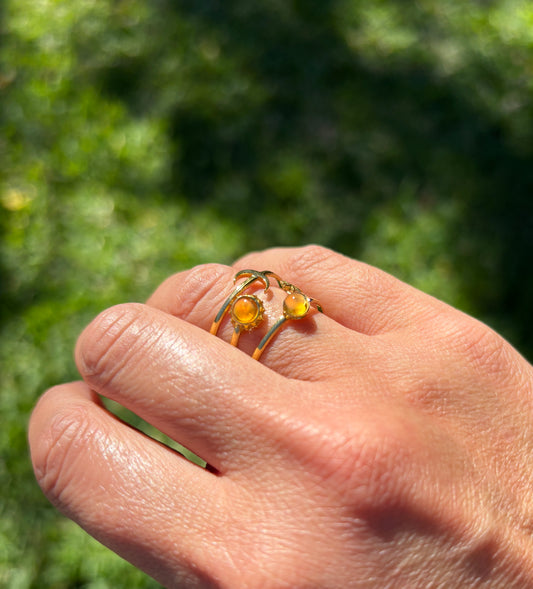 Mood Sea Glass™ Sun and Moon Ring