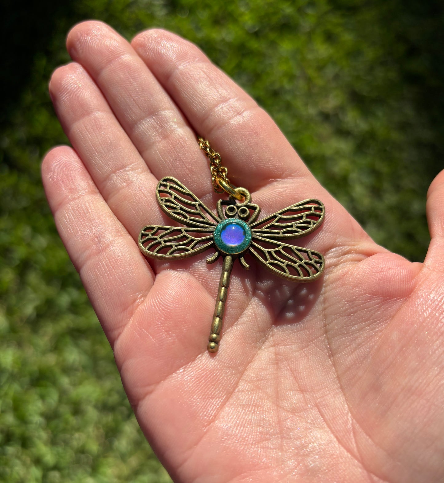 Mood Color Changing Dragonfly Pendant