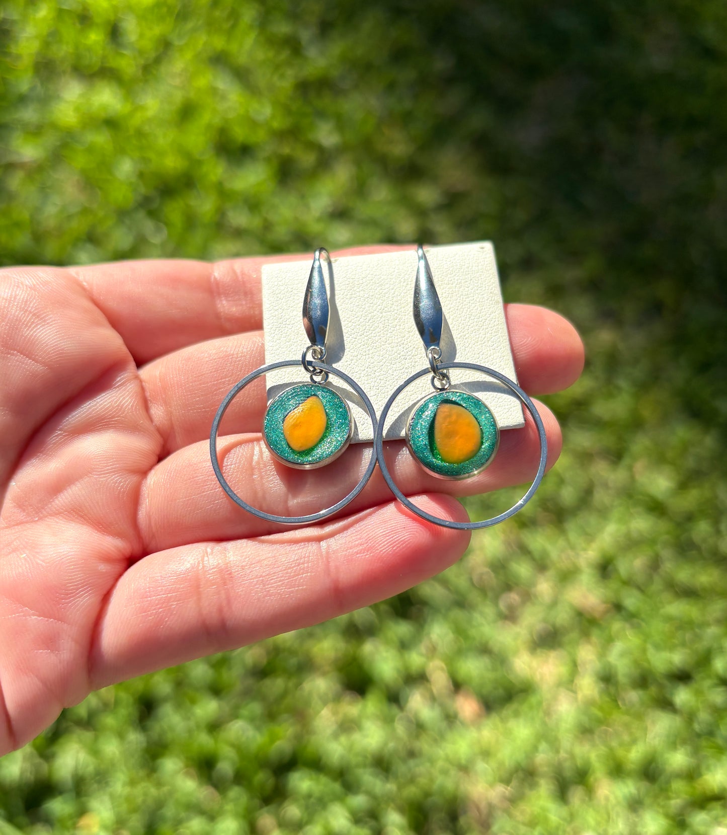 Mood Sea Glass™ Circle Earrings