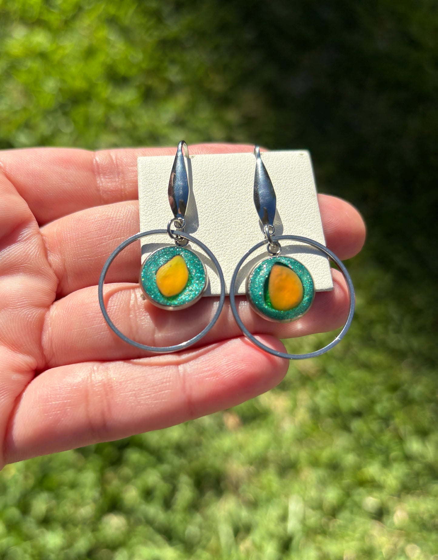 Mood Sea Glass™ Circle Earrings