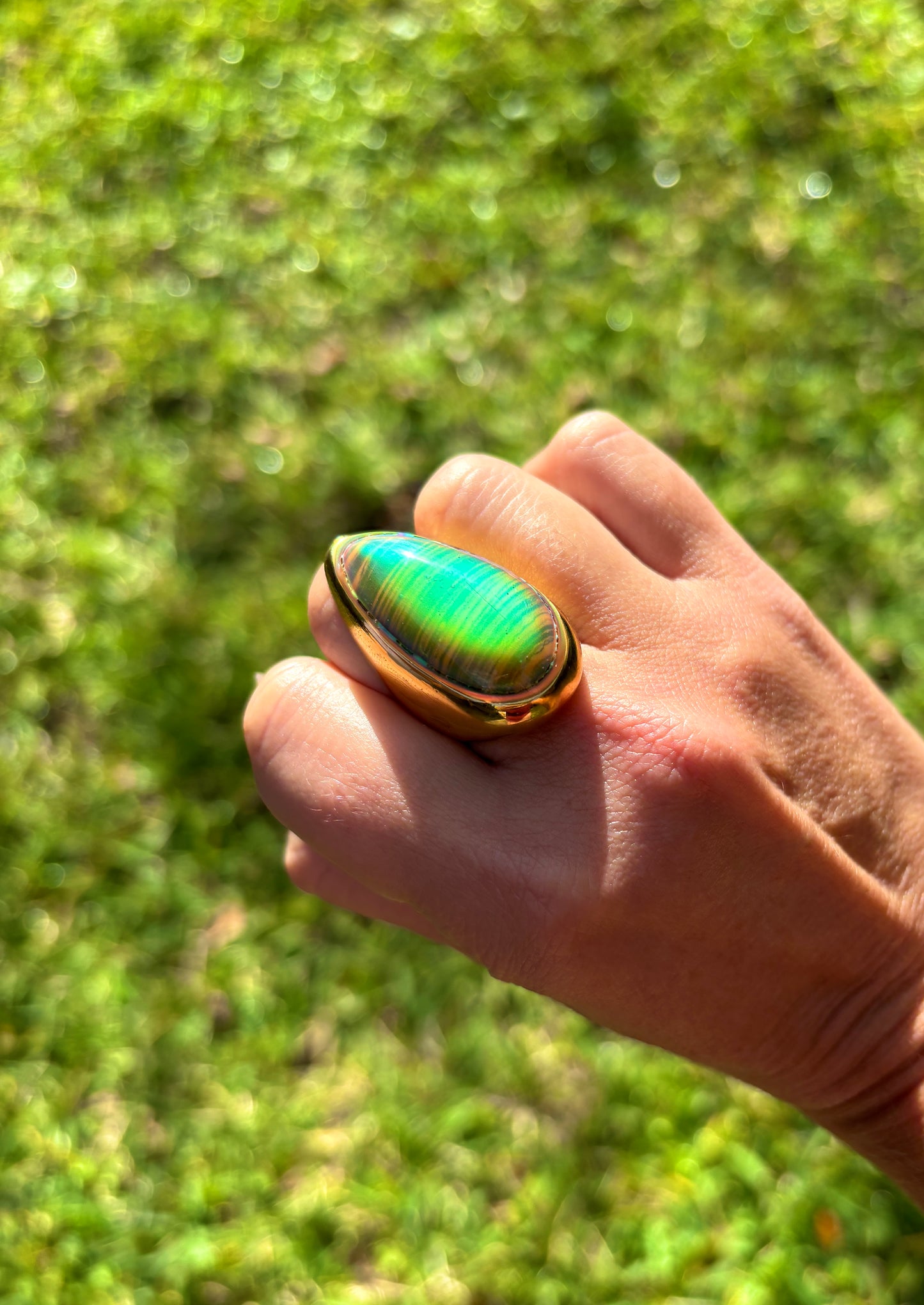 Statement Tiger Eye Mood Ring