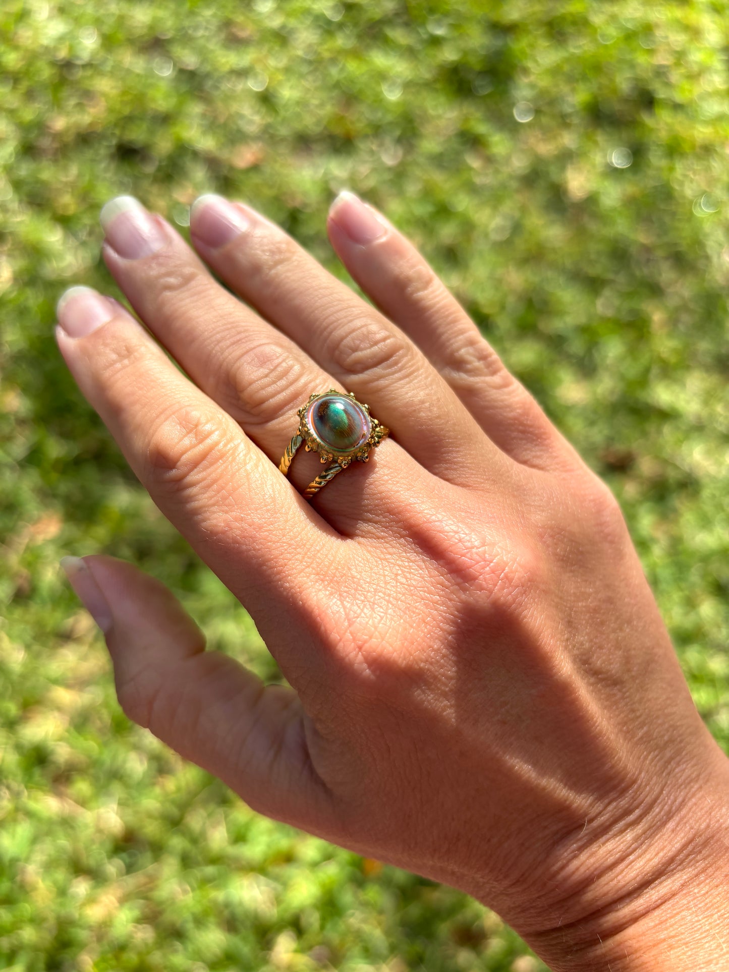 Tiger Eye Sun Mood Ring