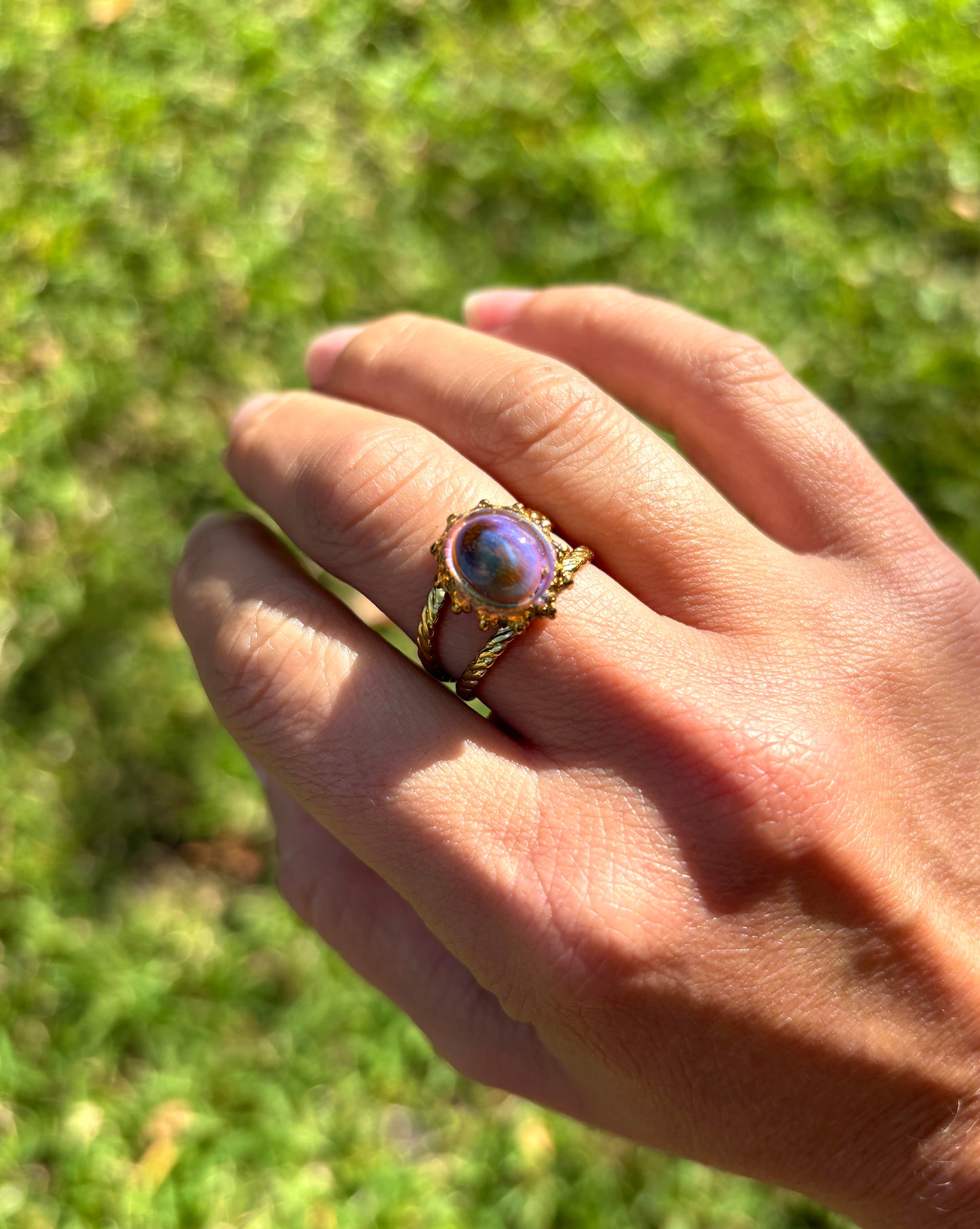 Tiger Eye Sun Mood Ring