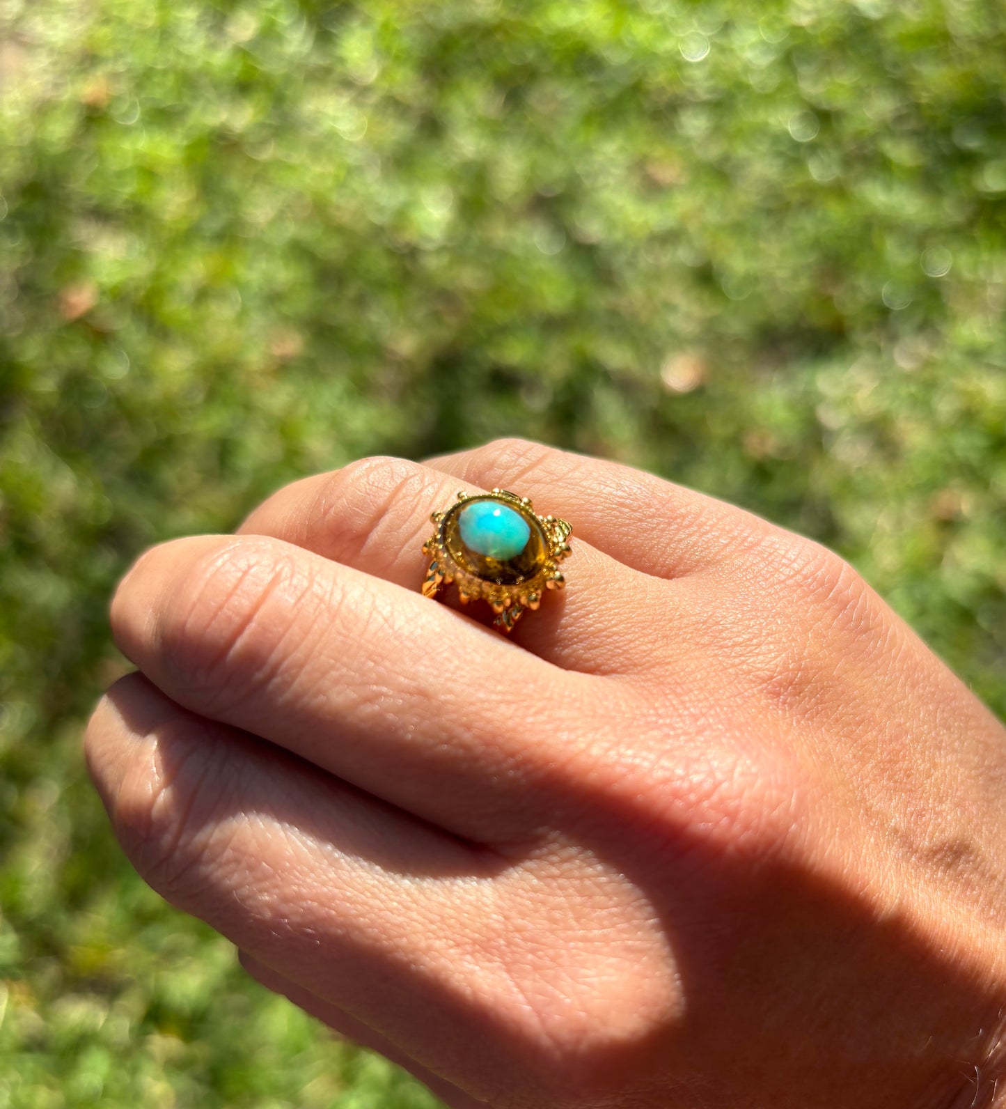 Tiger Eye Sun Mood Ring