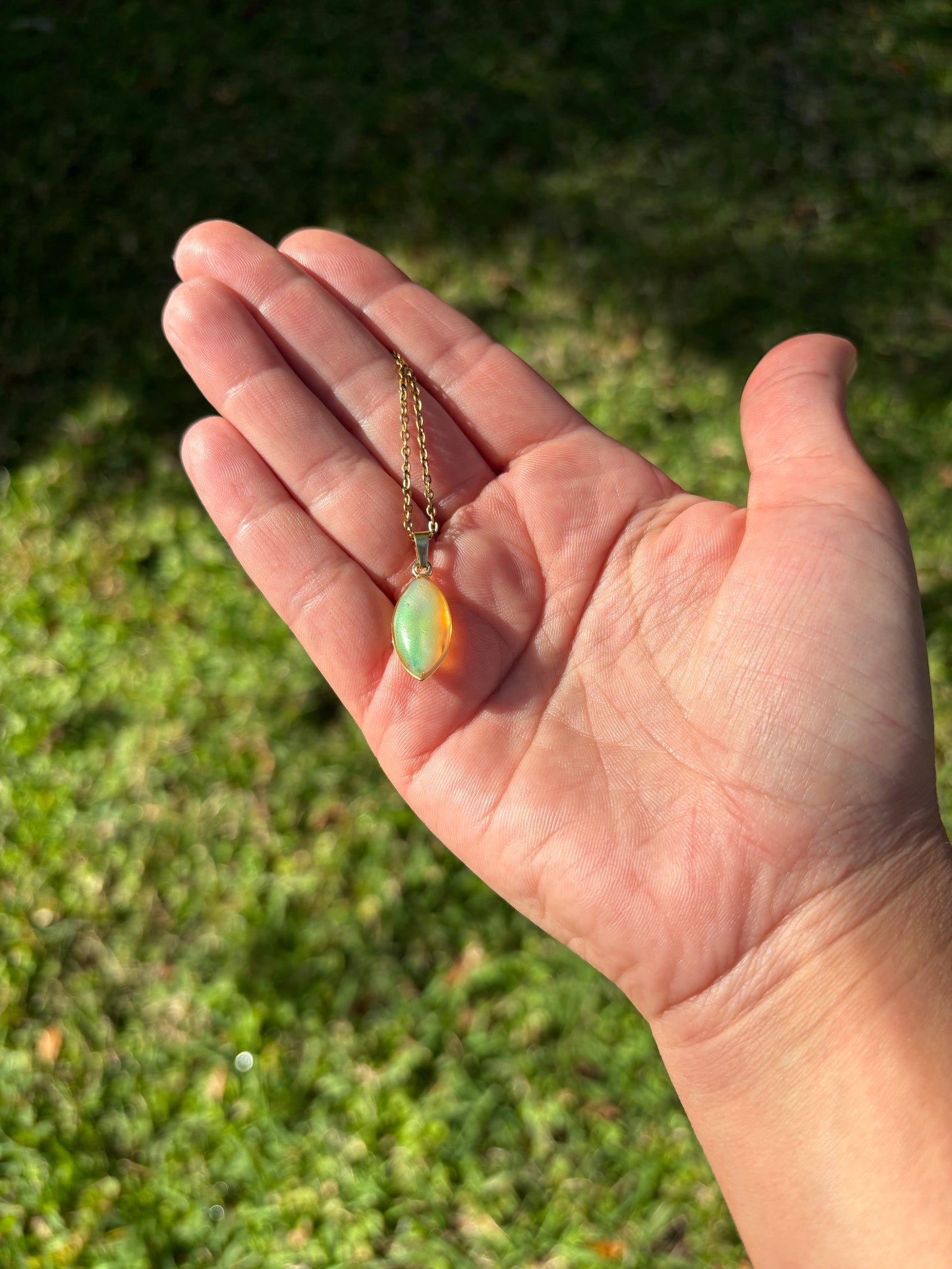 Abalone Color Changing Mood Necklace