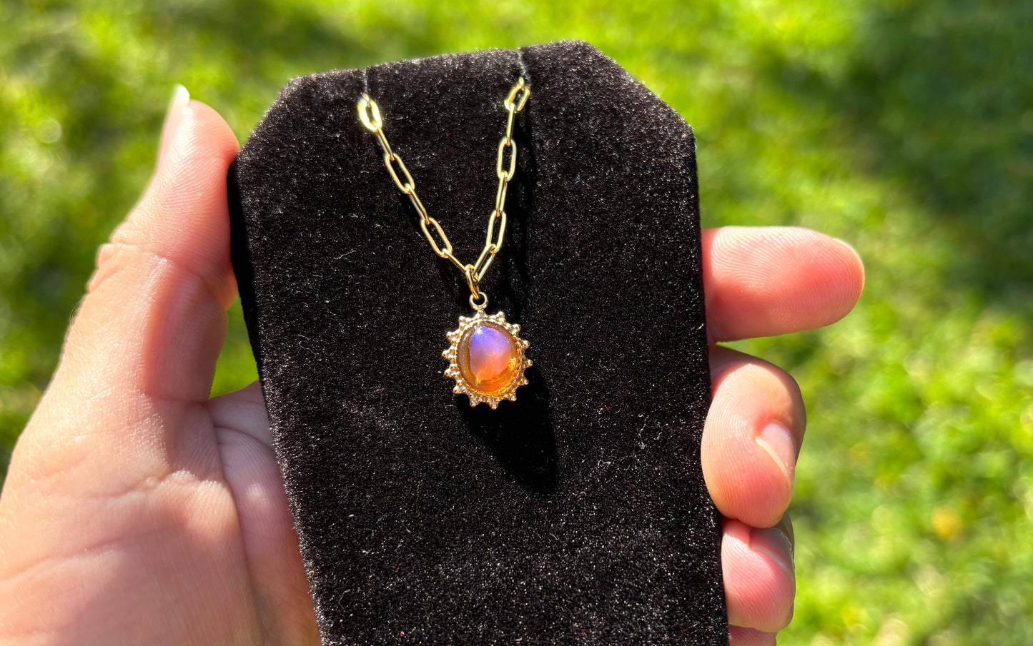 Mood Sea Glass™ Sun Pendant