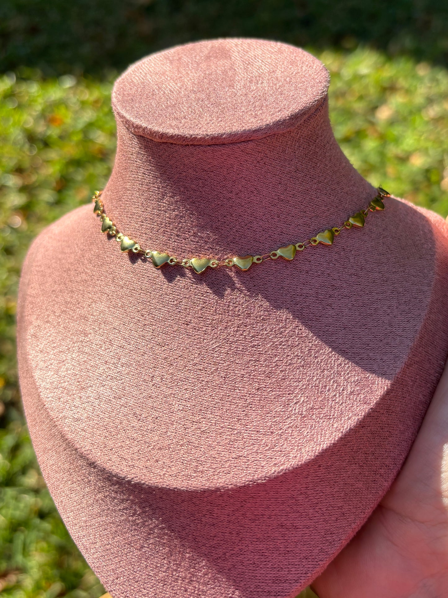Hearts Gold Accent Chain