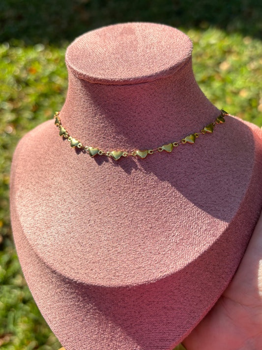 Hearts Gold Accent Chain