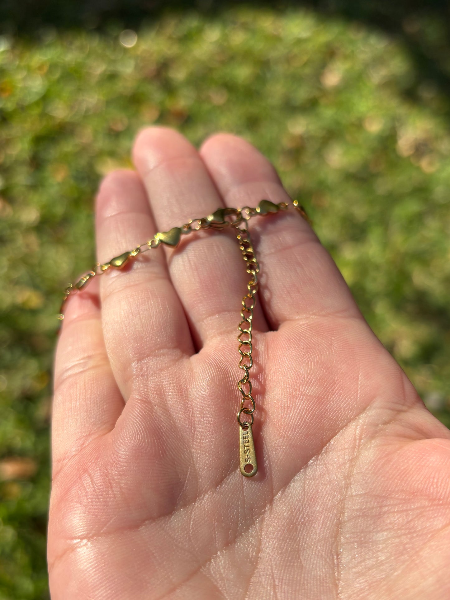 Hearts Gold Accent Chain
