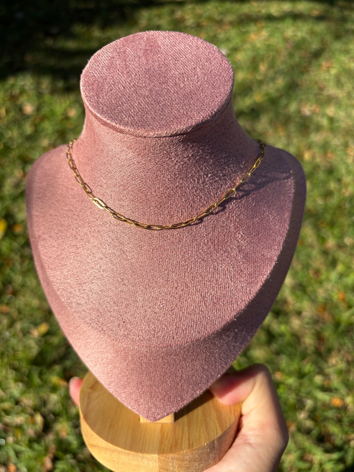 Gold Paperclip Chain