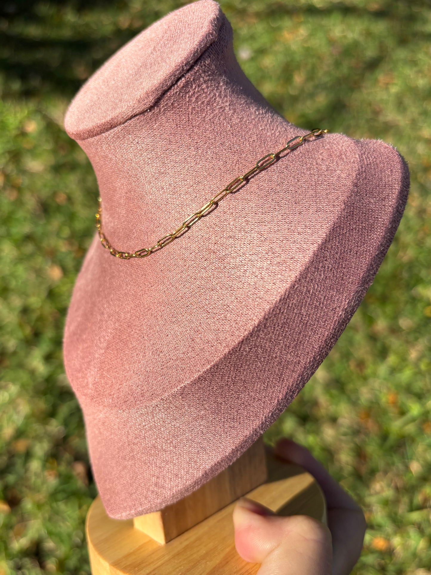 Gold Paperclip Chain