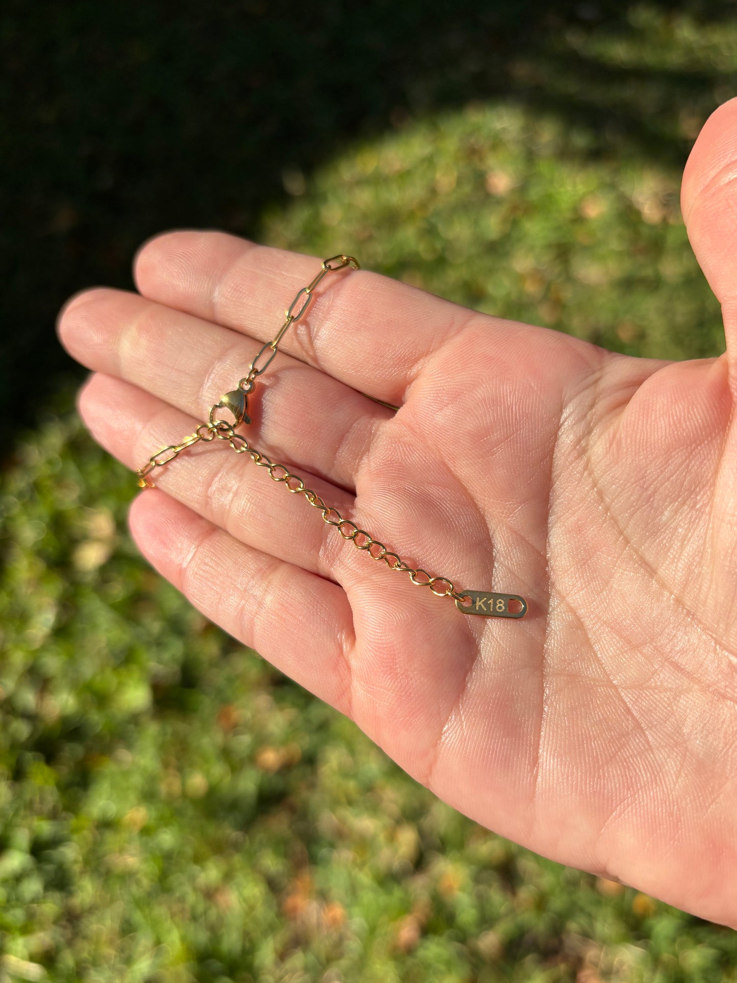 Gold Paperclip Chain