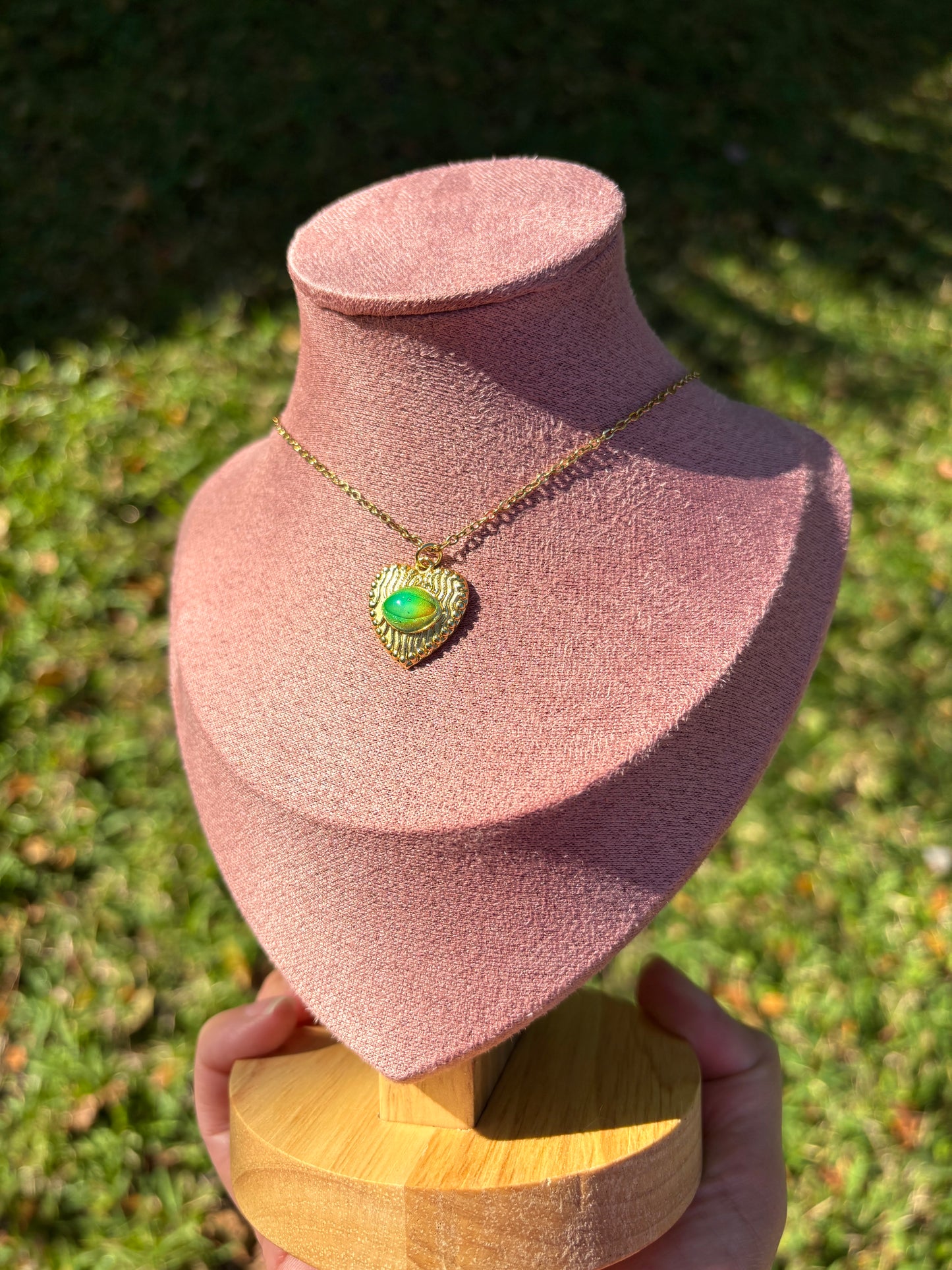 Mood Sea Glass™ Heart Pendant