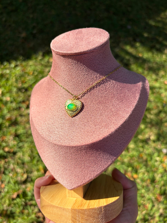 Mood Sea Glass™ Heart Pendant